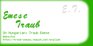 emese traub business card